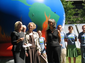 State legislators speaking at July 18 media event